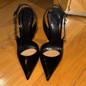 Versace Glossy Black Women's Heels